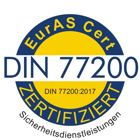 EuroAs-Cert-Zertifizierungszeichen DIN 77200
